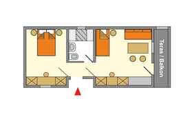 Grundriss Familienzimmer Typ B